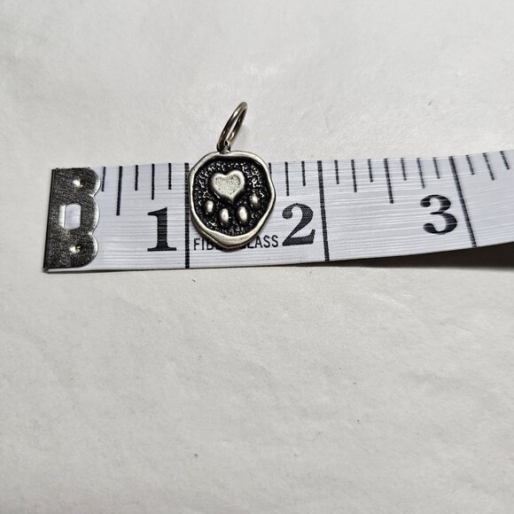 Vintage C&H Israel Puppy Dog Paw Pendant Charm 925 Sterling Silver - Picture 2 of 5